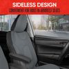 Solid Gray Waterproof Car Seat Covers for Auto Truck Van SUV Front Universal
