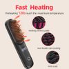Cordless Hair Straightener Brush (Black)