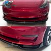 Fits 17-23 Tesla Model 3 PP Matte Black Front Bumper Lip 3PC