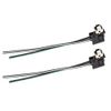 Qiilu 2 pcs Headlight Socket Harness, Headlight Lamp Bulb Socket Wiring Harness Connector Plug Adapter Line for H1 Bulb