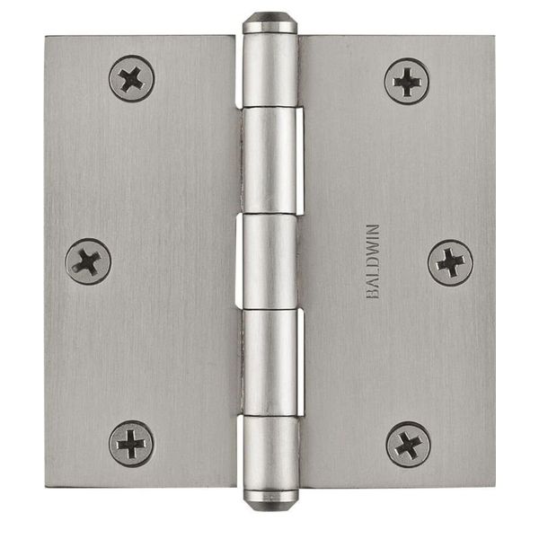 Baldwin 9BR7025-002 3.5" SQUARE SATIN NICKEL HINGE