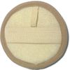 3 pcs/set 4"×4" Natural Exfoliating Face Pad Loofah Sponge Facial Brush - Shower Scrubber - Body Bath Spa For Men & Women, Renewable Resource (Front 100% Loofah + Back 100% pile fabrics) Pack of 3