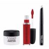 MAC Lip Kit Red Retro Matte Gloss, Prep+Prime, & Lip Scrub  3 Piece Sealed Set