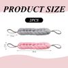 2 Pieces Back Scrubber, Stretchable Bath Towel, Body Cleaning Tools, Bath Accessories, Bath Bubble Net.