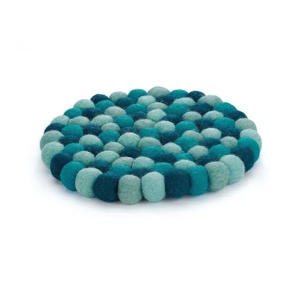 Cilio Lana Azzurro Round Coaster