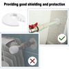4Pcs White Plastic Radiator Pipe Covers - Sleeve Collars for 17mm Diameter Pipe