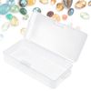 TOPINCN Plastic Storage Box Transparent Rectangular Antique Lipstick Storage