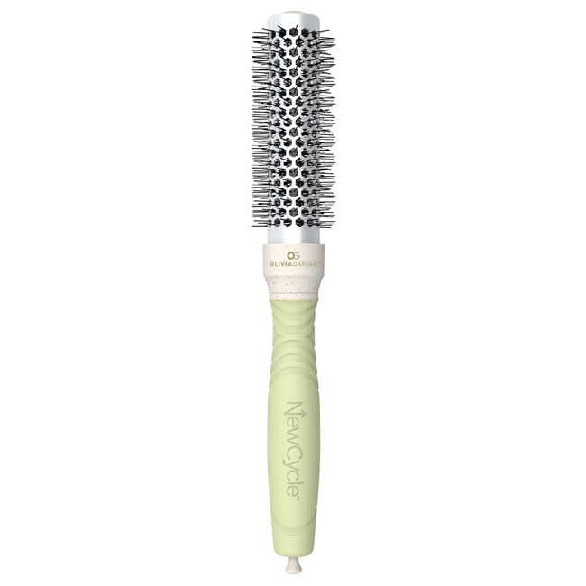 Olivia Garden NewCycle Round Thermal Hair Brush (not electrical) with ceramic barrel, ionic technology and made from 100% recycled material (except bristles)