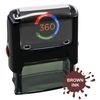 Custom Self Inking Rubber Stamp - 1 Line (Brown)
