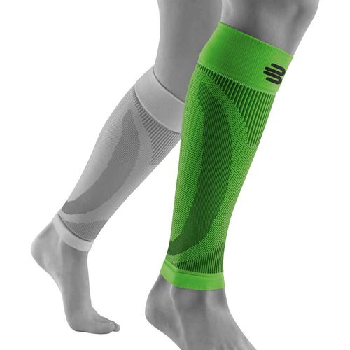 BAUERFEIND Bauernfeind, one pair of sports compression calf bandage, unisex, right and left side, for ball and endurance sports, strengthening the muscles, Womens, 29352023600031, Green, S lang