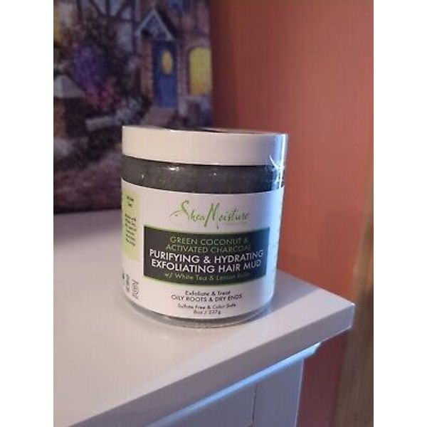 SheaMoisture Green Coconut Charcoal Exfoliating Hair Mud We Leave Roots Dry Ends