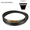 sourcing map B-96 V-Belts 96" Inner Length, B-Section Rubber Drive Belt