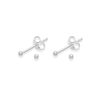 Heather Needham 2 PAIRS Sterling Silver TINY 2mm ball studs - Size: 2mm. Gift Boxed Silver Ball studs.5180x2