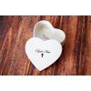 Personalized Baptism Gift, First Communion Gift or Confirmation Gift - Heart Keepsake Box - With Script Font