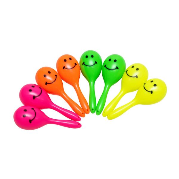 A-ITEM Parakeet Maracas Set of 8, Parakeet, Maracas, Toy, Bird, Neon Maracas, Toy, Small Bird, Bird Supplies, Bird Toy, Budgie Parakeet, Bird Tent