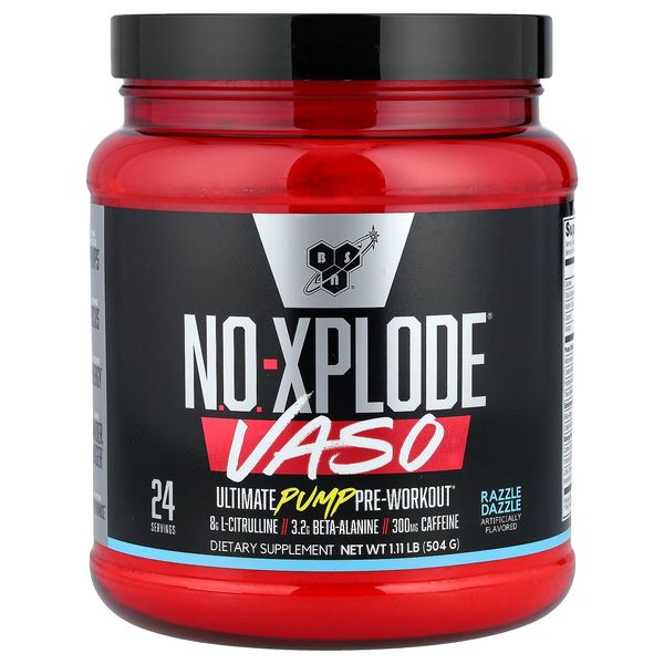 No-Xplode VASO, Ultimate Pump Pre-Workout, Razzle Dazzle, 1.11 lb (504 g)