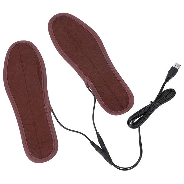 Comfortable electric heated shoe insoles with temperature controller, feet warmer for cold weather (size 37-38)