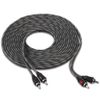 Belva BAK86 Red 8 Gauge Amplifier Wire Kit with 6-Channel RCA Cable