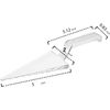 Party Essentials Heavy Duty Clear Plastic Cake Server Cutter Lifter ~ 48 Pieces 