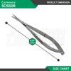 2 Pcs Castroviejo Scissors Straight & Curved Set 4.5" Micro Surgery Instruments