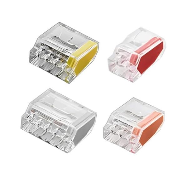 N-PC252-CL Plug-in Wire Connector, Nylon, 2 Poles, 50 Pieces