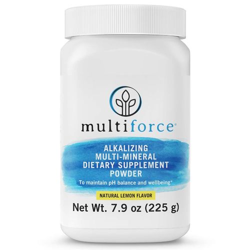 Multiforce Alkaline Powder-Natural Daily pH Balance Supplement. Bioavailable Alkalizing formula to Balance Your pH, Combat Acid Build-Up, Increase Energy, Improve Digestion | 3 Flavors | 30 Day Supply