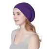 Alnorm Trendy Oversized Stretchy Slouchy Beanie Hat Soft Warm Cap Purple