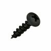 1000 Pack #8 x 3/4" Coarse Deep Thread Pan Head Screws Black Phosphate Wood MDF