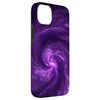 iPhone 14 Plus Turquoise Particle Spiral Lights Fog Space Case