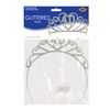Glittered 40 Tiara Party Accessory (1 count) (1/Pkg)