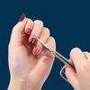 BNG Cuticle Scissors Professional with Curved Tip, Stainless Steel Extra Sharp Scissors for Trimming Cuticles, Dry Skin, Eyebrows, and Eyelashes, Pedicure Manicure Nail Cutter Salon Tool, Gold