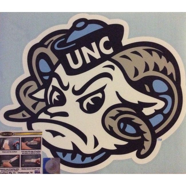 Craftique UNC North Carolina Tar Heels, XL Premium Decal, Cornhole