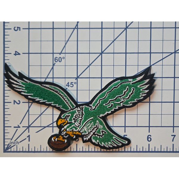 Philadelphia Eagles Flying Eagle 6" Iron On Embroidered Patch ~ Free Tracking!