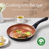 Ceramic Pots and Pans Set, 15PCS Nonstick Set Ceramic Cookware Set, Nonstick Pan