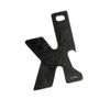 Kershaw K-TOOL Multi-Function Key Ring Tool (KTOOL); 2-Inch High-Performance 3Cr13 Stainless Steel Construction with BlackWash Finish, Bottle Opener, Flathead Screwdriver, and Lanyard Hole, 0.7 OZ