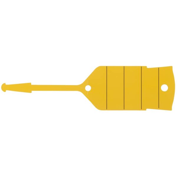 KS Tools 500.8093 Keyring with Loop, Yellow, Pack of 500