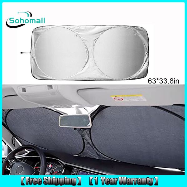 For Cadillac Windshield Sun Visor Foldable Car Window Sunshade UV Block Cover
