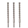 SDS-Plus Rotary Hammer Drill Bit 3Pc 9/16"x6" Carbide Tip Drill Masonry Cocnrete