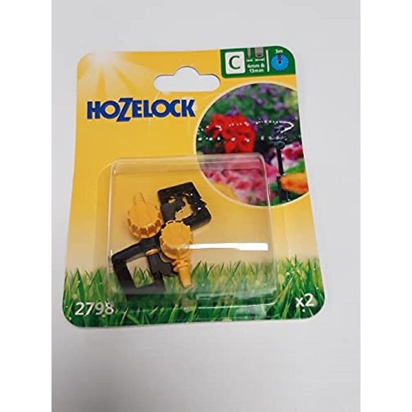 Hozelock HOZ2798 Mini Sprinkler, Black - Yellow, 4/13 mm