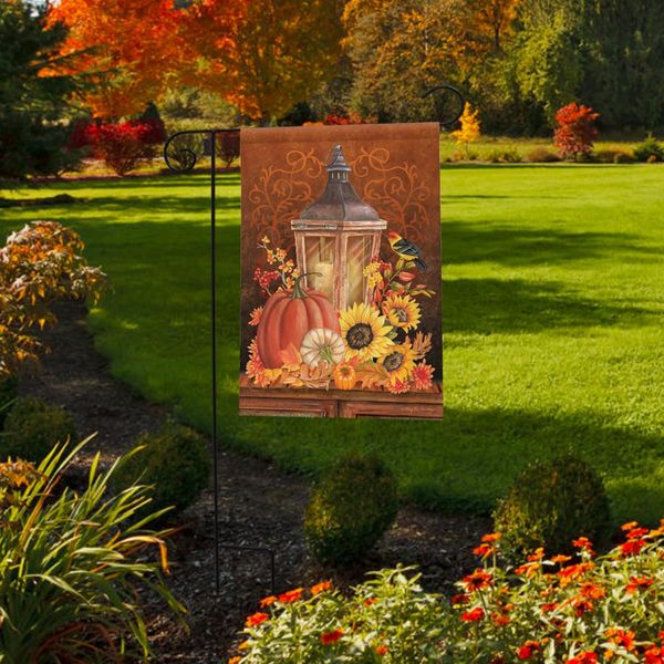 Briarwood Lane Fall Lantern Garden Flag