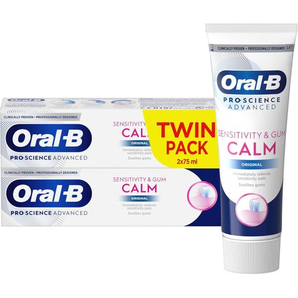 Oral-B Pro-Science Advanced Sensitivity & Gum Calm Original Toothpaste 2x75ml