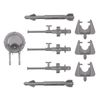 TimMee Processed Plastic C130 Silver Replacement Weapons Tim Mee AC-130 Parts