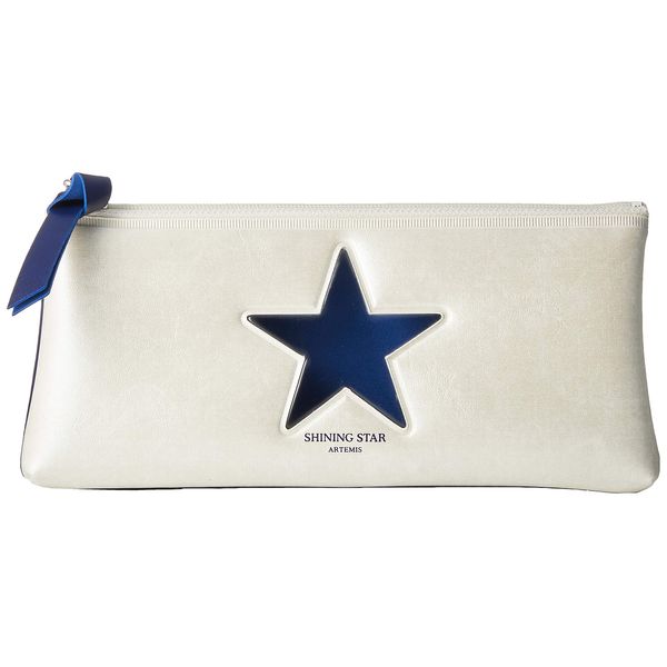 Artimis SWPC SV/NV Star Window Silver/Navy Pencil Case