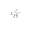 M8 8mm Threaded Half Moon Washers Nuts for Bunk Beds Cots