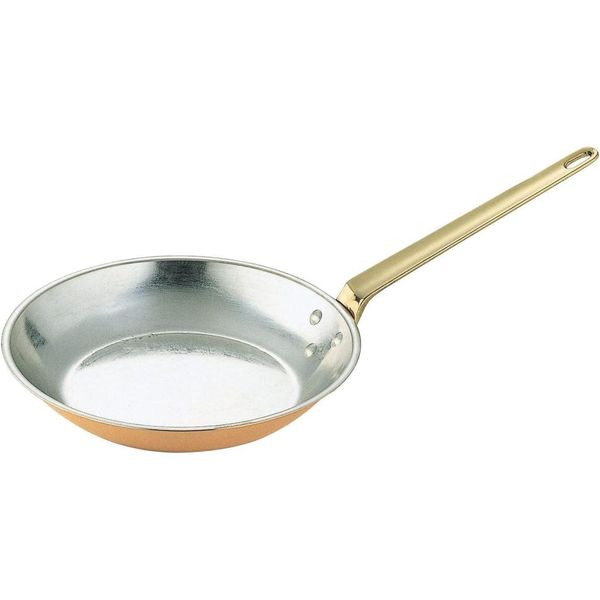 Copper Frying Pan Japanese Round Copper Skillet 24cm