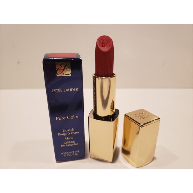 Estee Lauder~Pure Color Matte REFILLABLE Lipstick ~ #699 Thrill Me ~ NIB