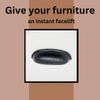 Black Hammered Knob & Cup Handle Cabinet - Drawer Pull Door Knob Kitchen Replacement Knob (Cup Handle)