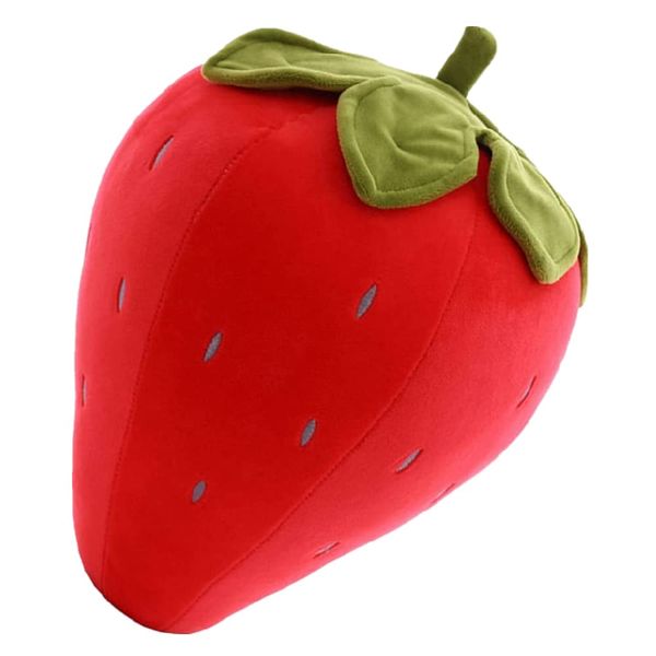 AUCOOMA Cute Fruit Stuffed Strawberry Plush Pillow, Soft Plush Toy for Kids, Girls, 10"