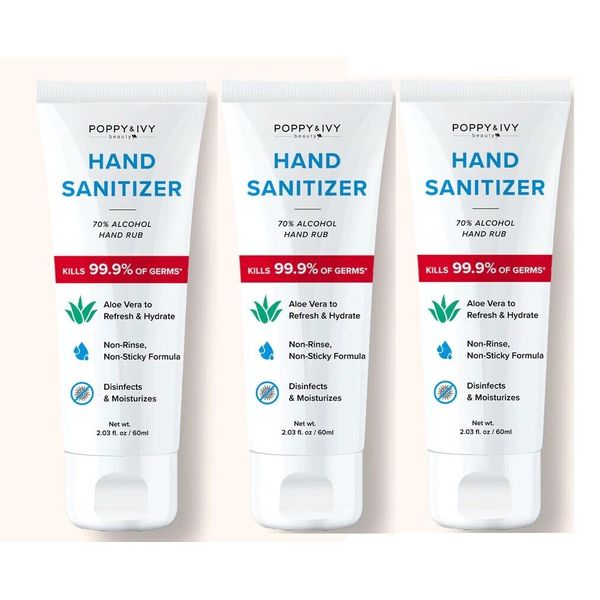 [3 Pcs] Healthcare Advanced Tube Hand Sanitizer 60 mL