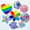 7 Color Diamond Patch 3 Set, Patch Set, Kindergarten Goods, Fashionable Patch, Cute Patch, Kindergarten, Kindergarten, Elementary School, Nursery, Handmade